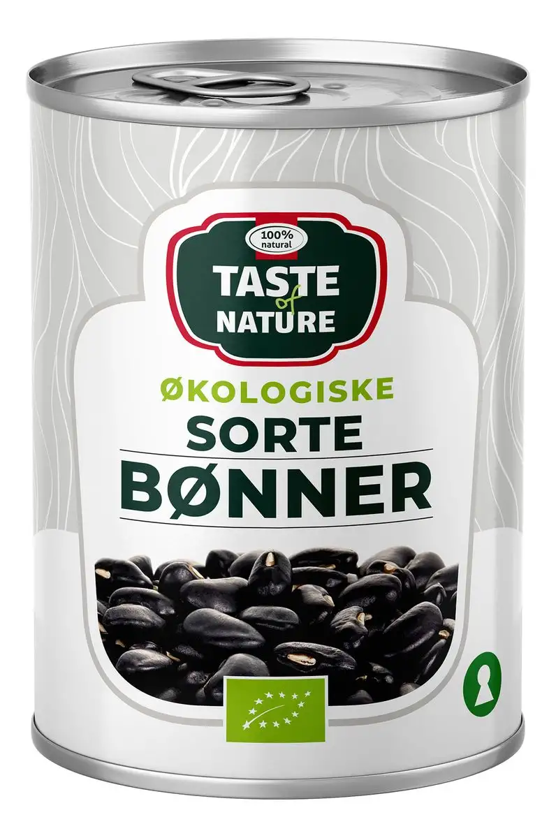 Taste of Nature Sorte Bønner Ø - 400 g.