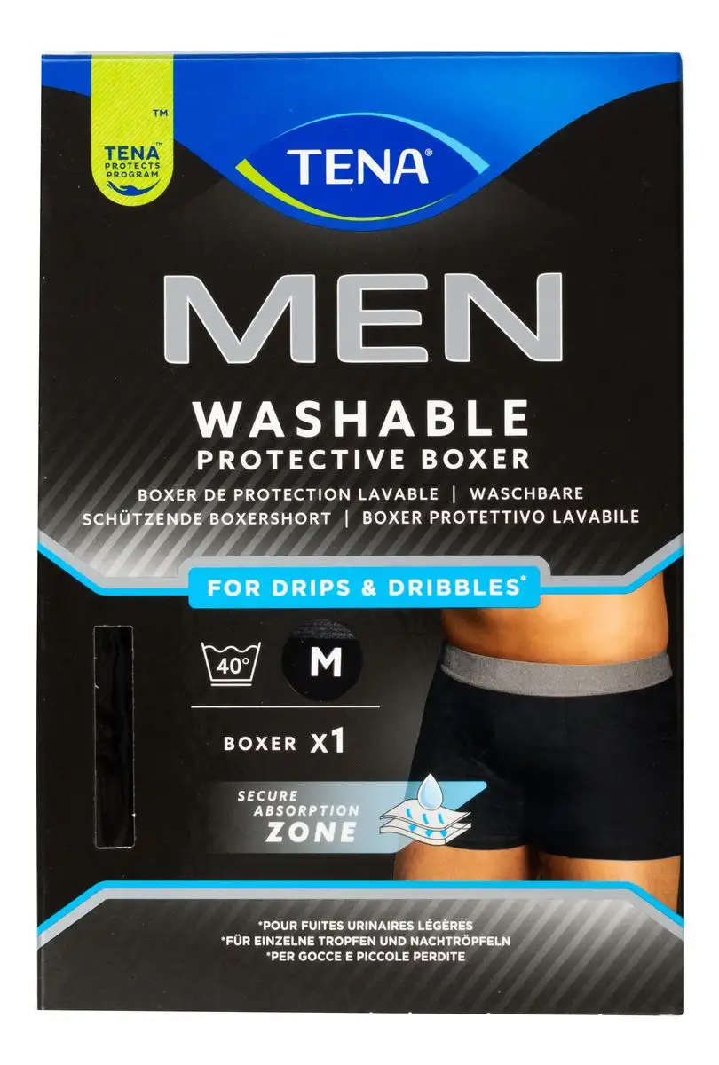 TENA Men Washable Protective Boxers Str. M - 1 stk.