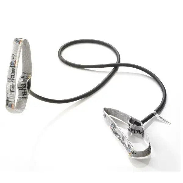 TheraBand Træningselasitk m. Håndtag 1,4 m - Sort/Hårdhed 5