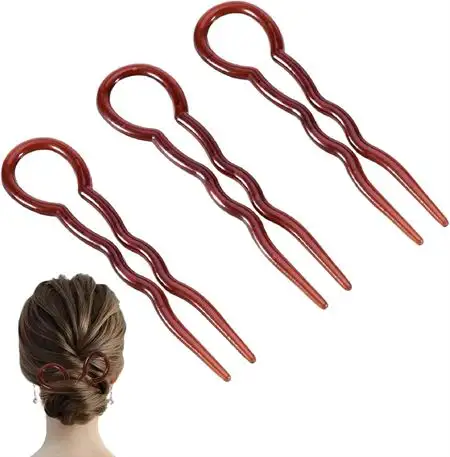 Twist Chignon Franske Hårnåle pakke m. 3 stk