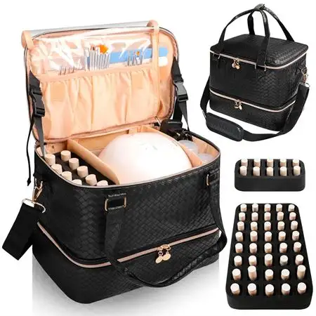 UNIQ Neglekit Organizer - Elegant og Praktisk Taske til Manicure Udstyr
