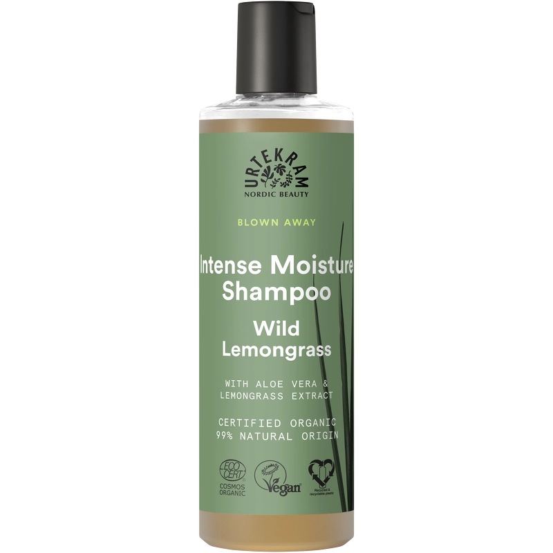 Urtekram Blown Away Intense Moisture Shampoo Wild Lemongrass 250 ml
