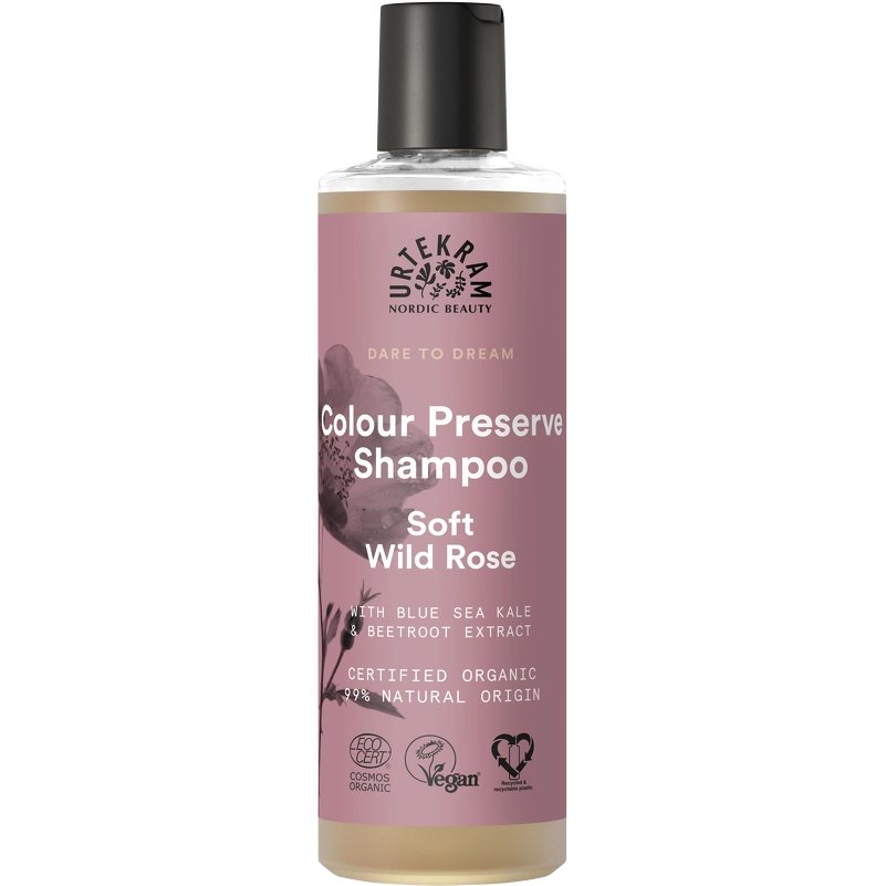 Urtekram Dare To Dream Color Preserve Shampoo Soft Wild Rose 250 ml