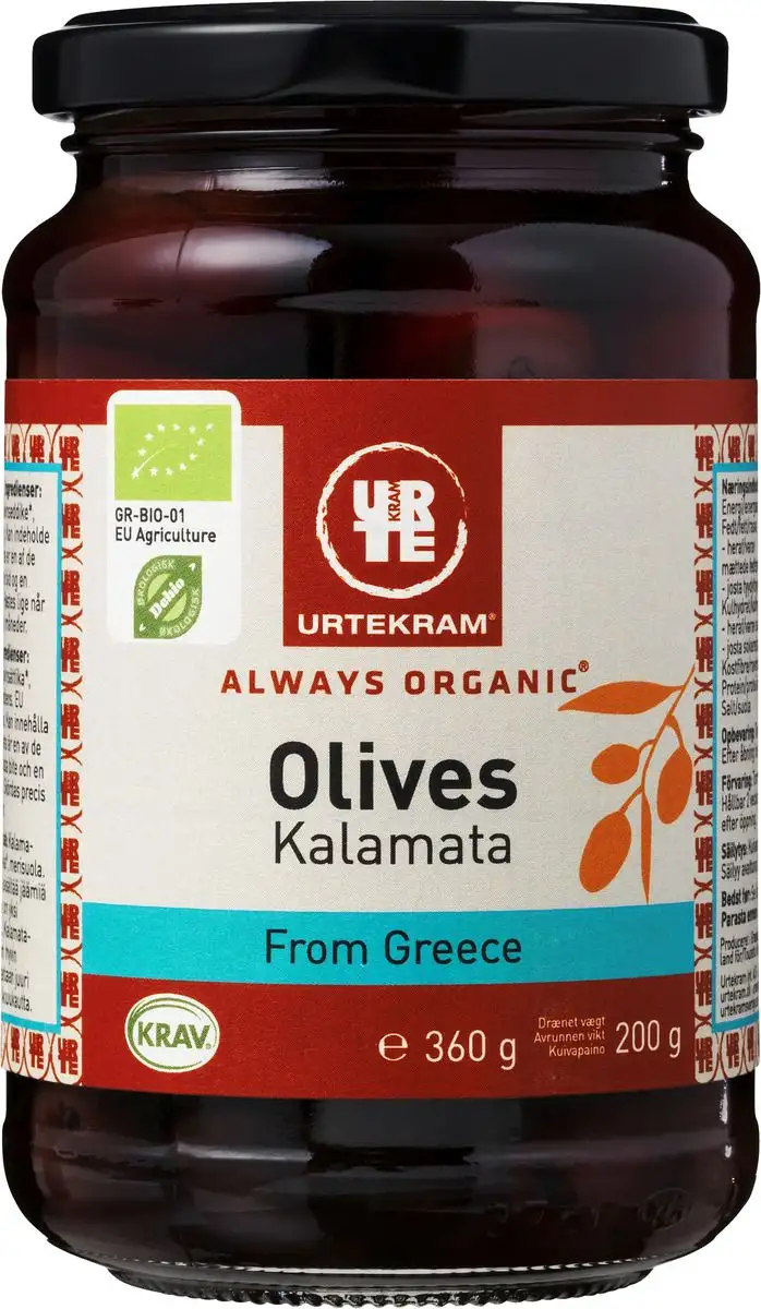 Urtekram Oliven Kalamata Ø - 360 g