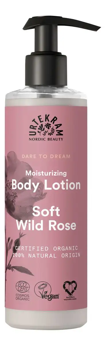 Urtekram Soft Wild Rose Moisturizing Body Lotion - 245 ml.