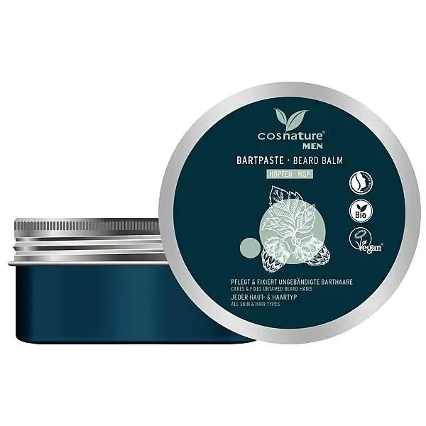 Naturlig skægbalsam til styling med ekstrakt af humlekogler 96190409