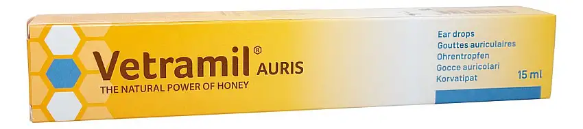 Vetramil Øredråber Sprøjte Til Dyr - 15 ml.
