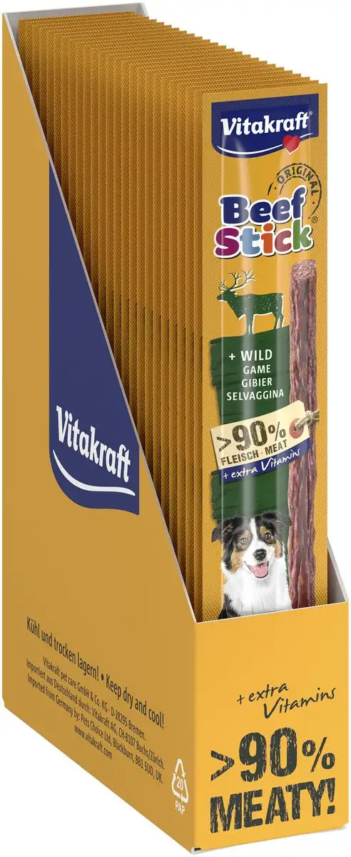 Vitakraft Beef-Stick, Vildt - 25 stk.