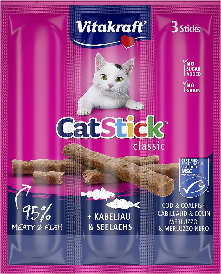 Vitakraft Cat Stick, torsk og sej