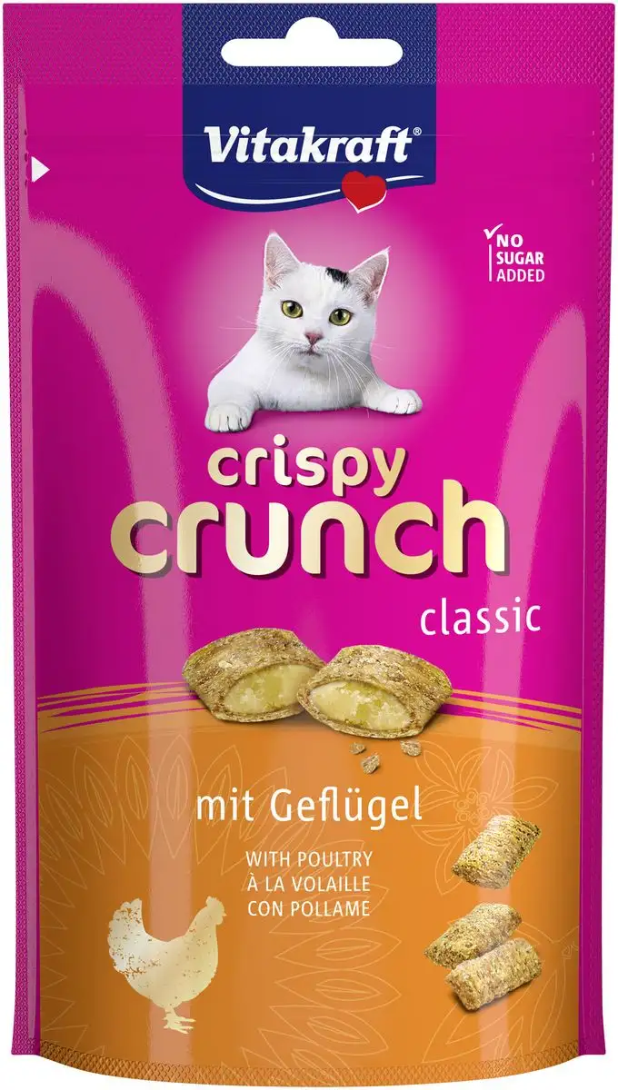 Vitakraft Crispy Crunch med fjerkræ - 60 g.