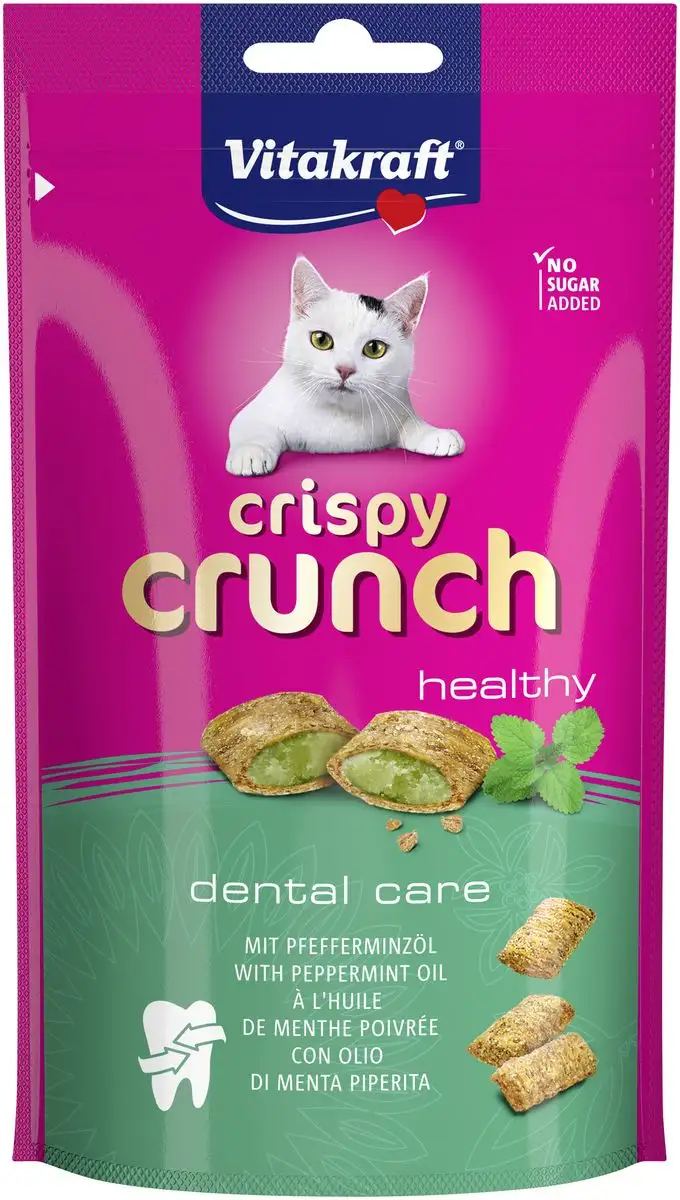 Vitakraft Crispy Crunch med pebermynteolie - 60 g.