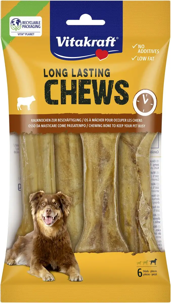 Vitakraft LONG LASTING CHEWS Tyggeben 14cm - 6 stk.