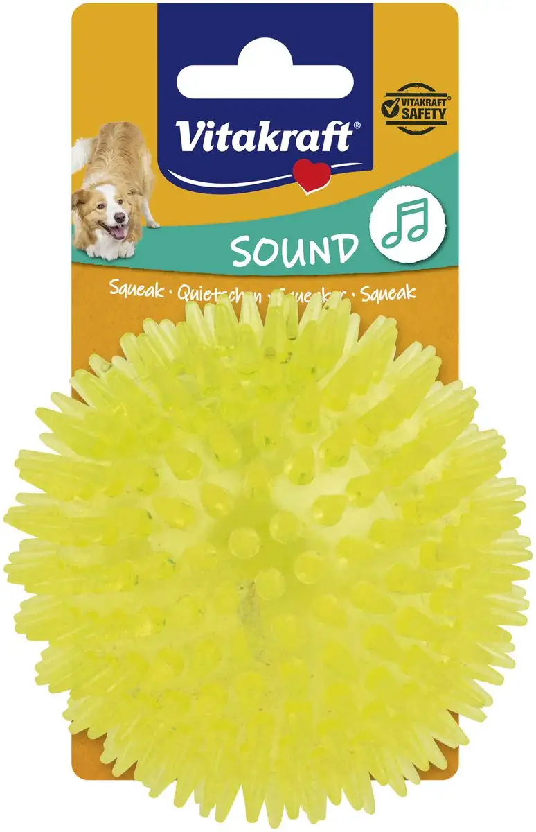 Vitakraft Pindsvin bold med lyd, ø10 cm.
