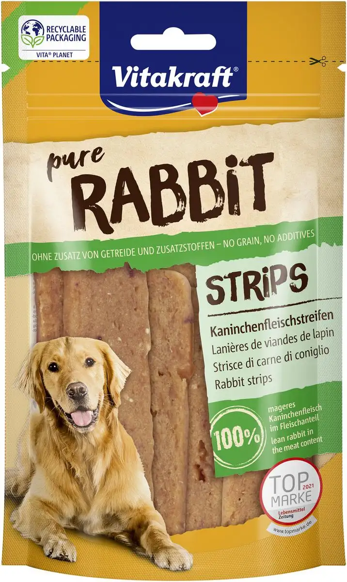 Vitakraft RABBIT STRIPS kaninkødsstrimler - 80 g.