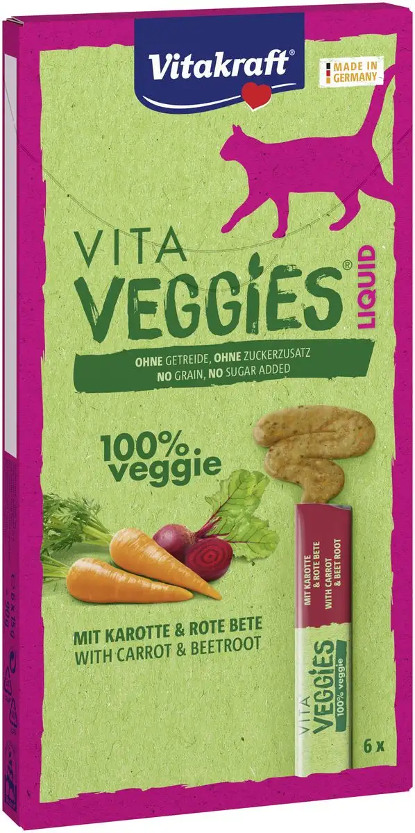 Vitakraft Vita Veggies Liquid snack m. gulerod og rødbede - 90 g.
