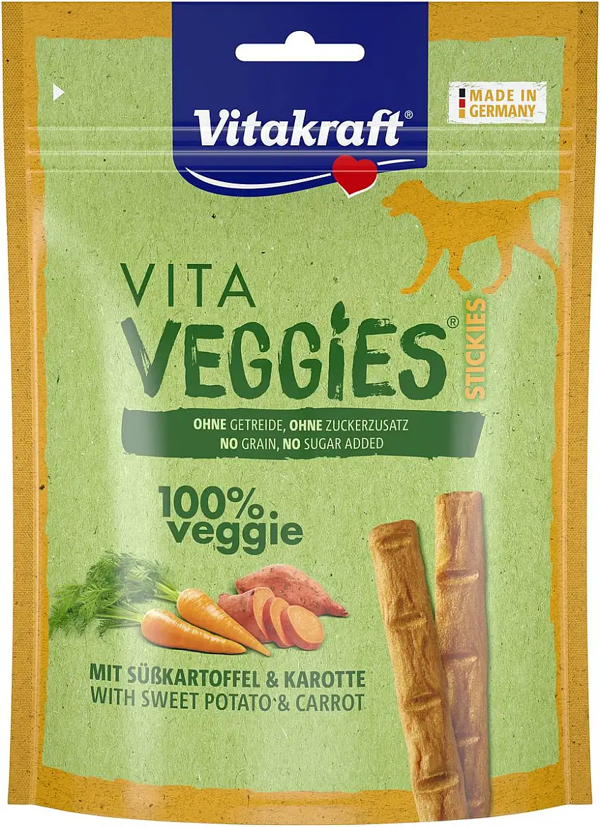 Vitakraft Vita Veggies sticks m. søde kartoffler og gulerod - 80 g.