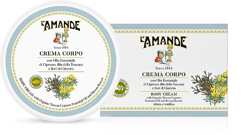 Fugtende og opstrammende kropscreme 'Toscana Cypres og Gyvelblomster' 37075833