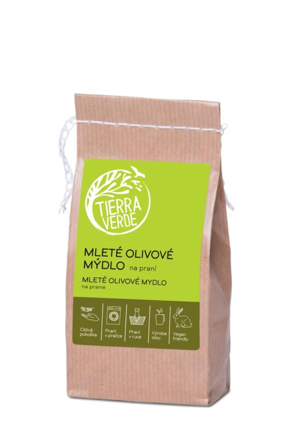 Tierra Verde Malet olivenvaskesæbe (200 g) - også til det mest sarte tøj
