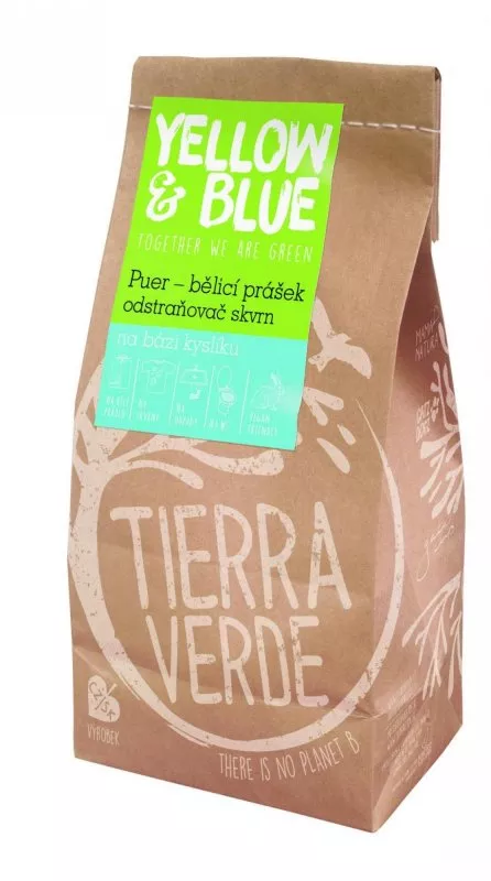 Tierra Verde Puer - blegemiddel pulver til vask (pose 1 kg)