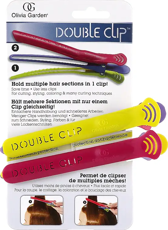 Hårspænde, gul og hindbær 61969703