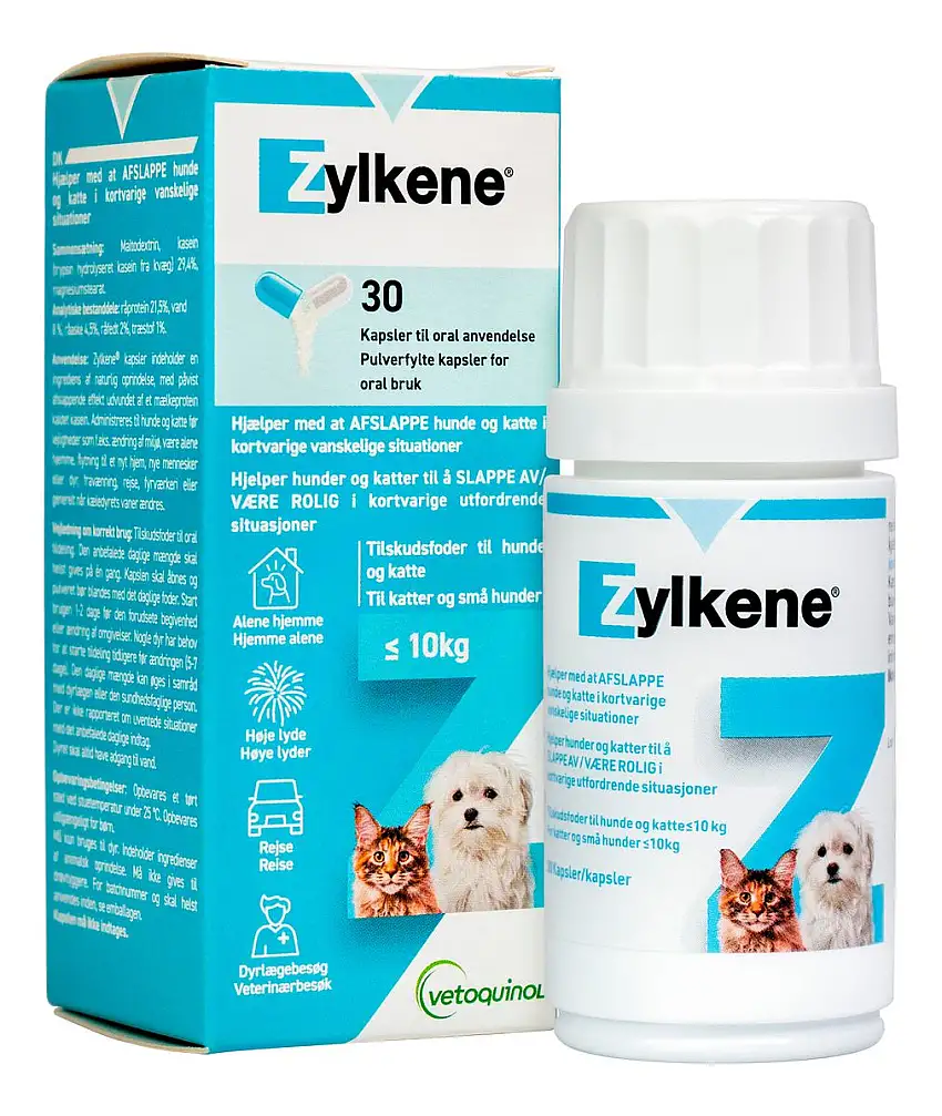 Zylkene 75 mg, til små hunde og katte - 30 stk