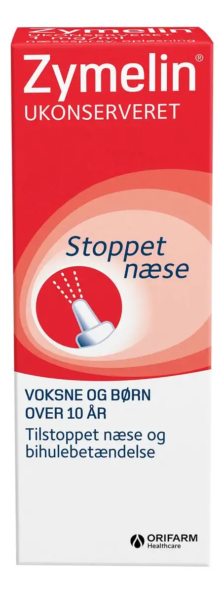 Zymelin Ukonserveret Næsespray 1 mg/ml. - 10 ml.